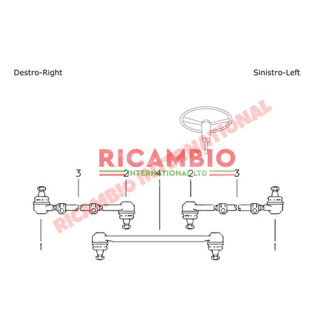 Centre Drag Link Steering Joint - Fiat Campagnola - Fiat Campagnola