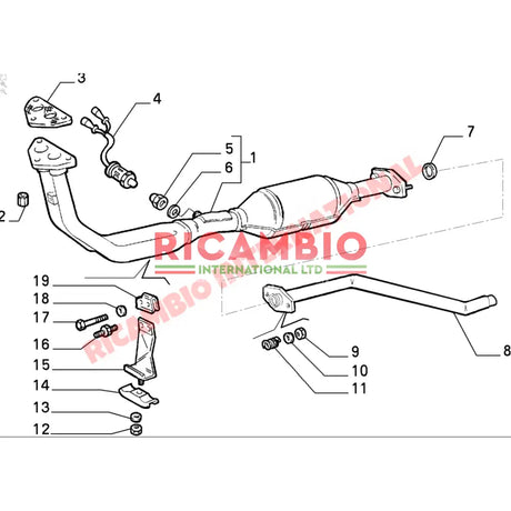 Centre Exhaust - Classic Fiat Panda 999cc i.e CAT - Panda Exhaust System