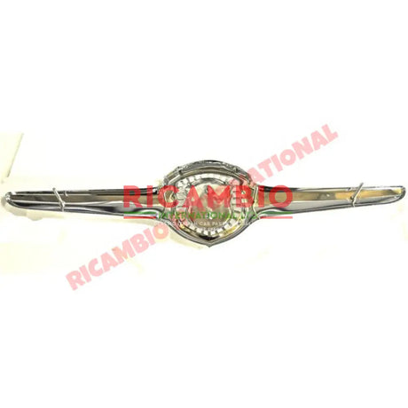 Chrome Abarth Front Badge/Grill - Classic Fiat 500 - Bumpers & Assorted Exterior Trim