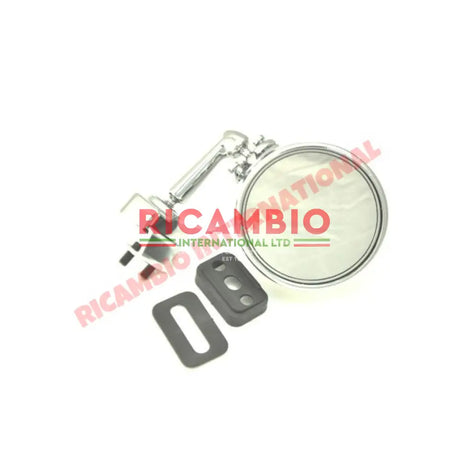 Chrome Bullet Mirror (Clip-on) - Classic Fiat 500,600,850 - Mirrors