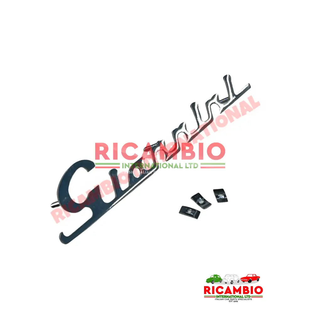 Chrome Giannini Badge & Clips - Classic Fiat 500 126 - Badge - Grille & Emblems