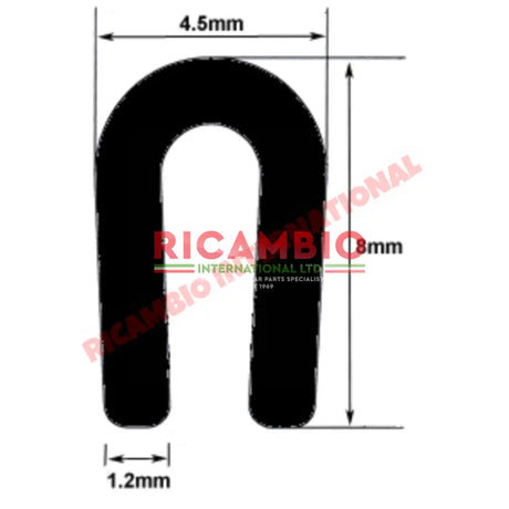 Chrome Roof Gutter Trim (1 x meter) - Classic Fiat 500,126,600 plus lots of other classic cars - Chrome - Aluminium &