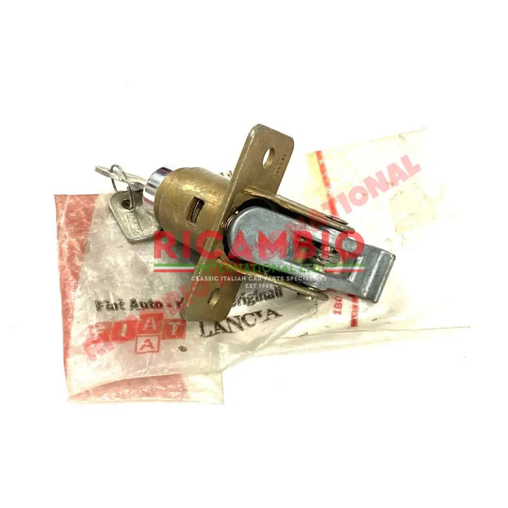 Chrome Tailgate Lock Mechanism & Keys - Fiat 127 - Handles - Locks and Catches