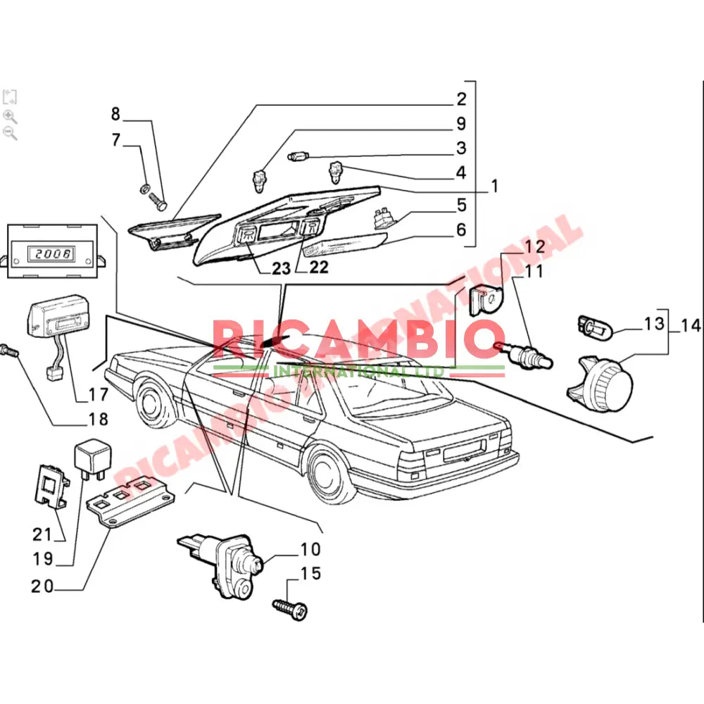 Clock - Lancia Thema - Electrical