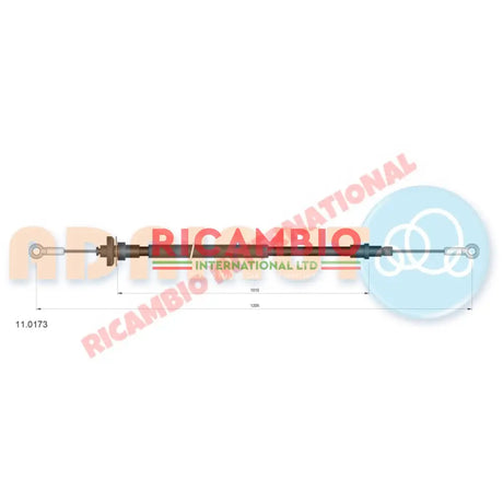 Clutch Cable LHD - Fiat Dino - Fiat Dino