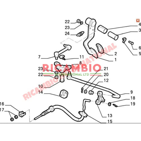 Clutch Cable Quadrant - Fiat Cinquecento Seicento - Clutch & Transmission Parts