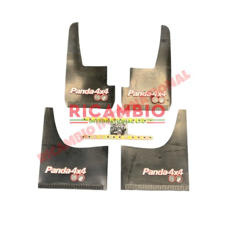 Complete Mudflap Kit (PANDA 4X4 WHITE/RED) - Classic Fiat Panda - Exterior Trim