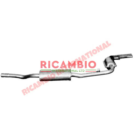 Complete Rear Exhaust inc Chrome Twin Tail Pipes - Autobianchi A112 - Exhaust & Relates Parts