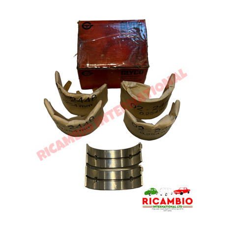 Crankshaft Main Bearing Set (0.25) - Fiat 124,125,128,238,241 - Engine Parts