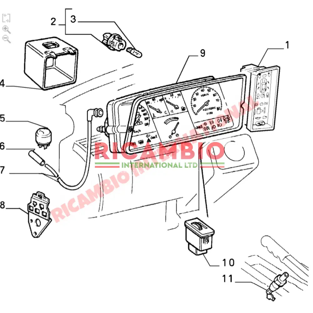 Dashboard Check Control Panel - Lancia Thema - Electrical