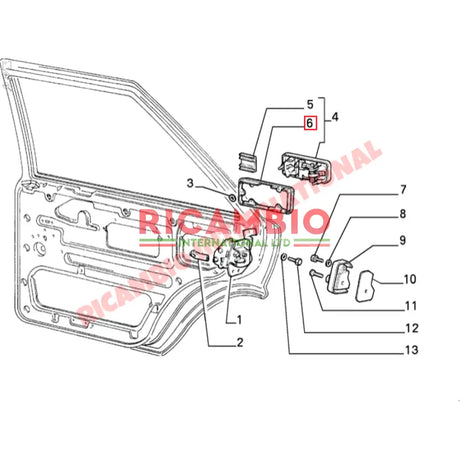 Door Handle Seal - Lancia Delta - Exterior Trim