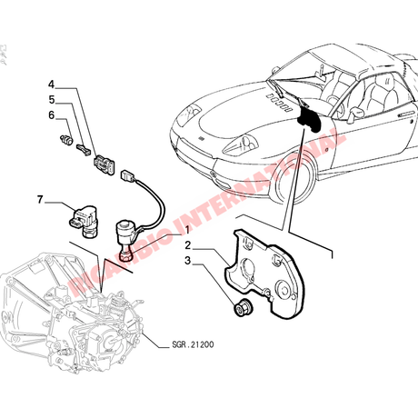 Electronic Speedo Sensor - Fiat Barchetta Bravo,Brava,Coupe,Uno - Ignition & Electronic Parts