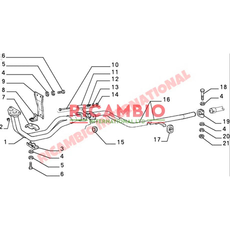 Exhaust Down Pipe Sealing Ring - Classic Fiat Panda Lancia Y10 - Gaskets and Seals