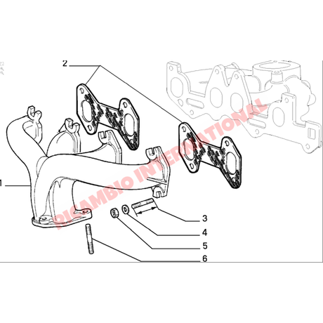 Exhaust Manifold - Fiat Uno,Panda Lancia Y10 Autobianchi Y10 - Exhaust