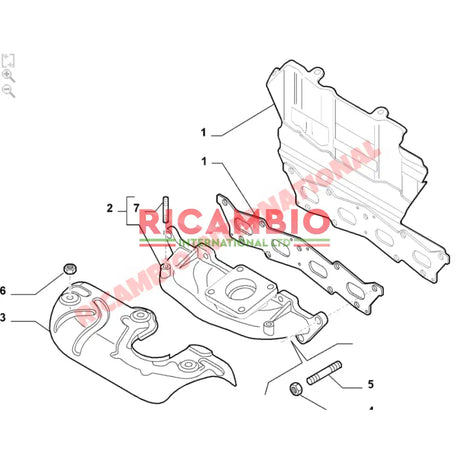 Exhaust Manifold Gasket - Fiat 500 Abarth