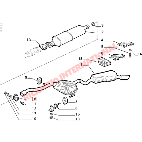Exhaust Metal Ring Seal - Fiat Coupe 20V Turbo Lancia Delta Integrale,Evolution,Thema - Exhaust & Associated Parts