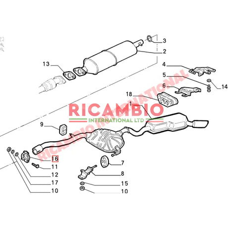 Exhaust Metal Ring Seal - Fiat Coupe 20V Turbo Lancia Delta Integrale,Evolution,Thema - Exhaust & Associated Parts