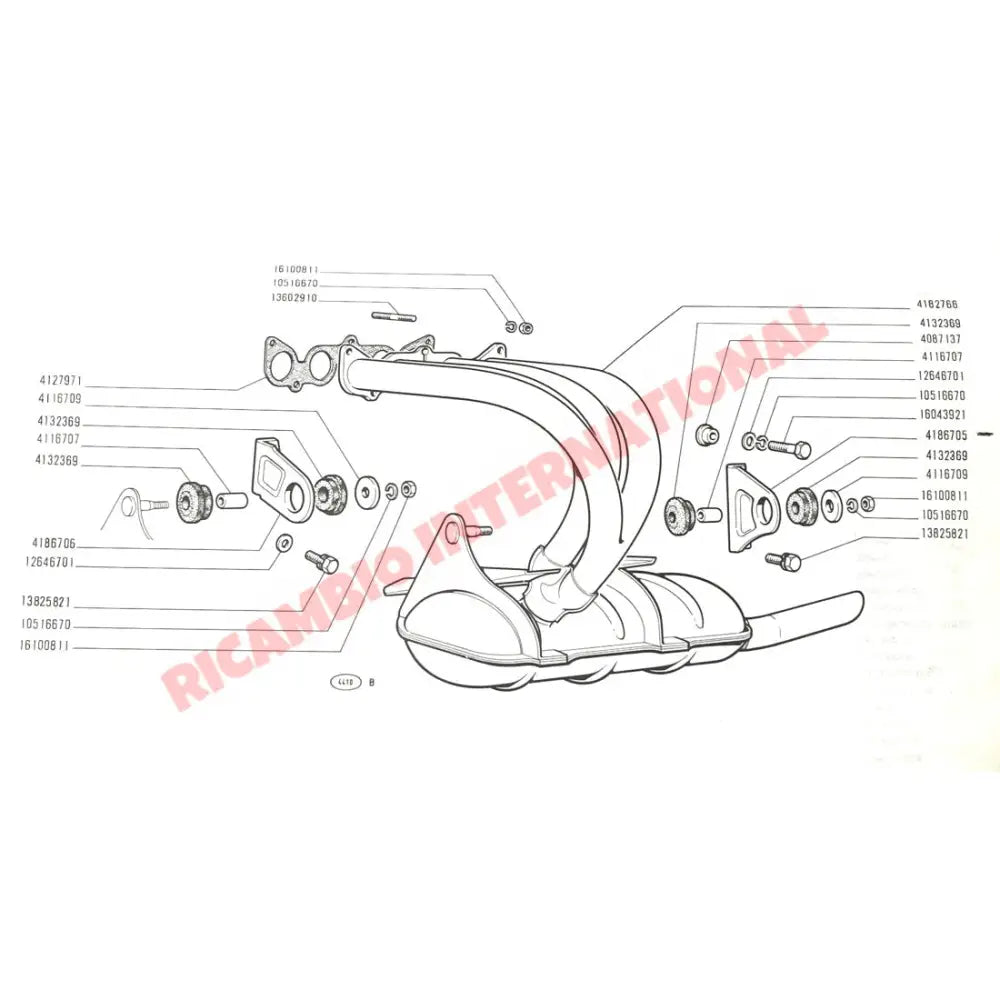 Exhaust Mount Rubber Bush - Fiat 850 - Exhaust