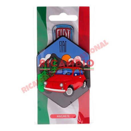 Fiat 500 Dolomite Mountains Magnet - Toys - Gifts & Novelty Items