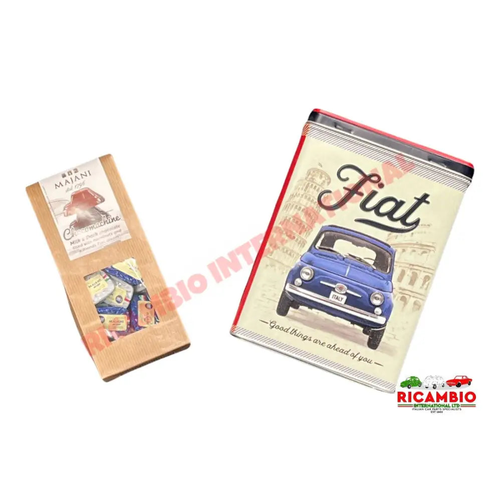 Fiat 500 Metal Tin & Assorted Milk/Dark Fiat 500 Chocolates - Gluten Free - Gifts - Confectionary - Furniture