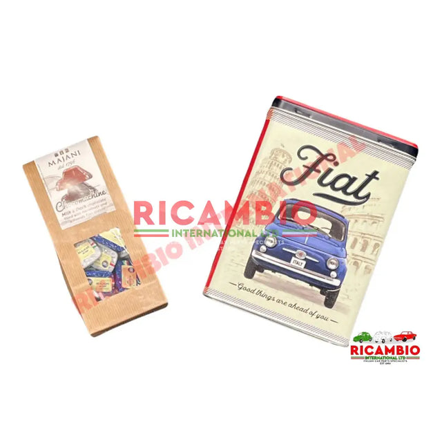 Fiat 500 Metal Tin & Assorted Milk/Dark Fiat 500 Chocolates - Gluten Free - Gifts - Confectionary - Furniture