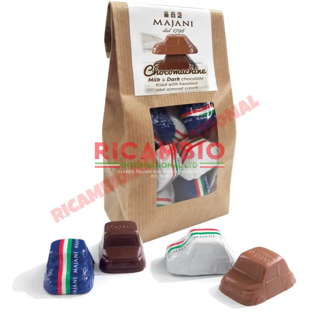 Fiat 500 Metal Tin & Assorted Milk/Dark Fiat 500 Chocolates - Gluten Free - Gifts - Confectionary - Furniture