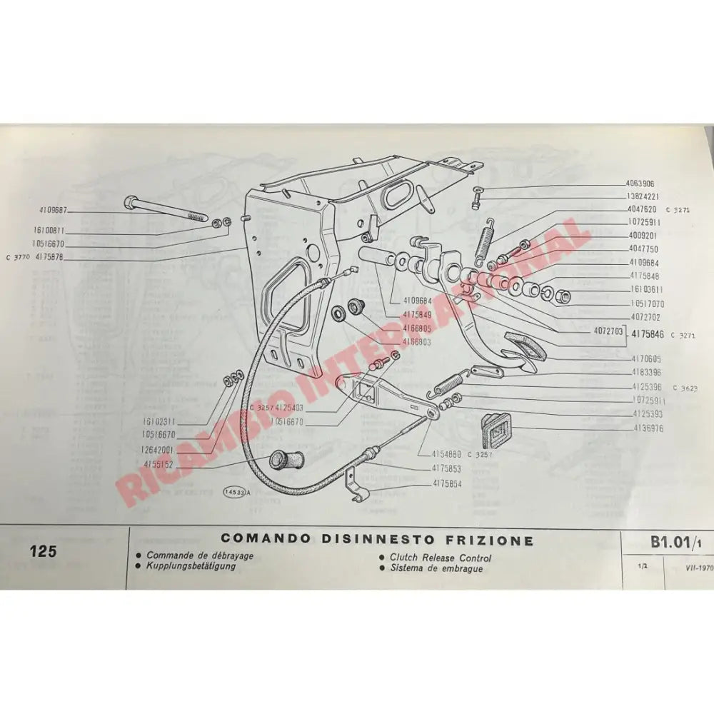 Fiat Factory Parts Manual Catalogue - Fiat 125 - Books & Manuals