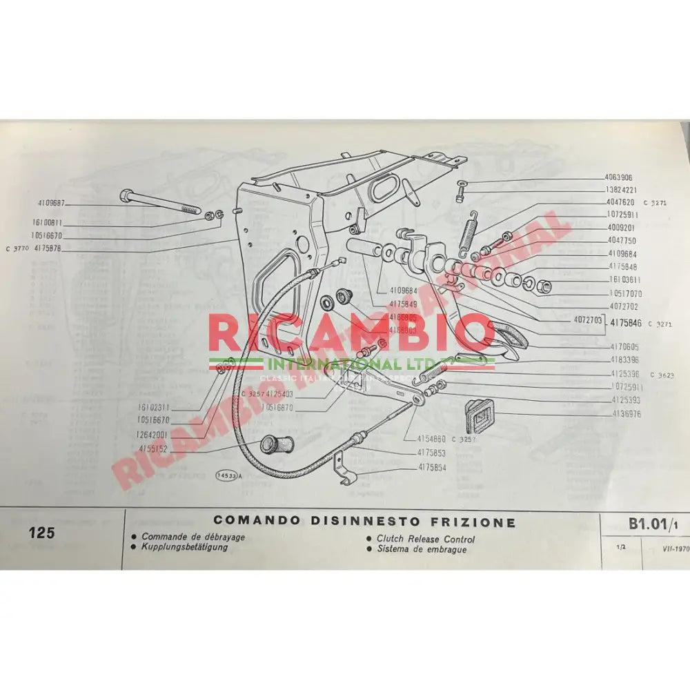 Fiat Factory Parts Manual Catalogue - Fiat 125 - Books & Manuals