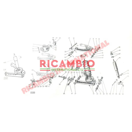 Front Anti Roll Bar Bush Kit - Classic Fiat 600 Multipla