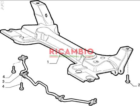 Front Anti-Roll Bar Bush Support - Fiat Barchetta Punto - Suspension