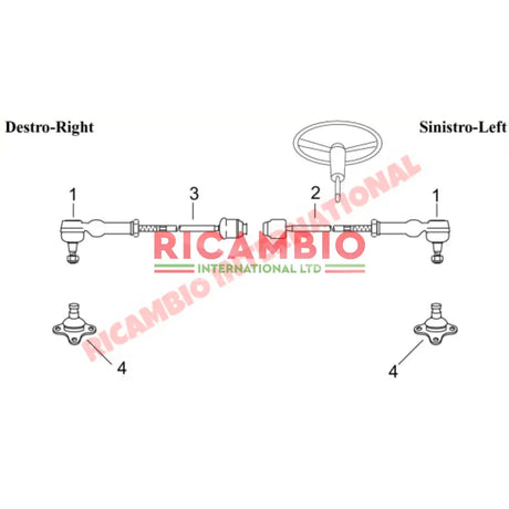 Front Ball Joint - Lancia Delta Prisma - Lancia Delta Integrale
