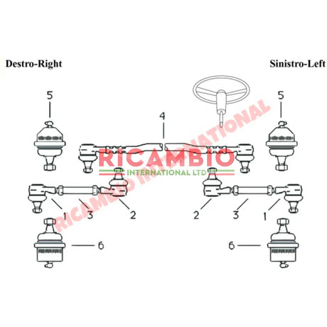 Front Bottom Ball Joint - Lancia Fulvia - Suspension