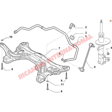 Front Drop Link/Tie Bar - New Fiat Panda - Steering - Shaft & Suspension