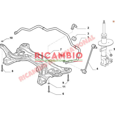 Front Drop Link/Tie Bar - New Fiat Panda - Steering - Shaft & Suspension