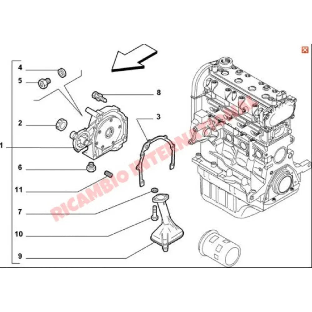 Front Engine Crankshaft Oil Seal - Fiat & Alfa Romeo - Gaskets