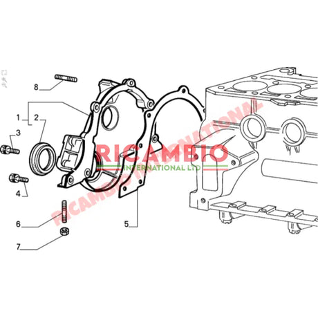 Front Engine Crankshaft Oil Seal - Fiat Cinquecento Classic Panda Uno 127 Y10 - Lancia Y10