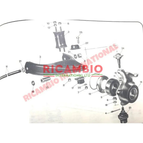 Front Leaf Spring Support (90mm) - Lancia Fulvia Flavia - Suspension