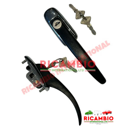 Front Outer Door Handle & Keys - Fiat 900T/E - Handles - Locks and Catches