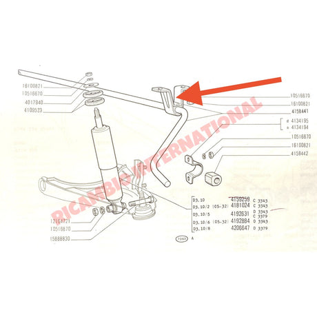 Front Outer Stabiliser Bracket - Fiat 124 125 - Suspension Parts