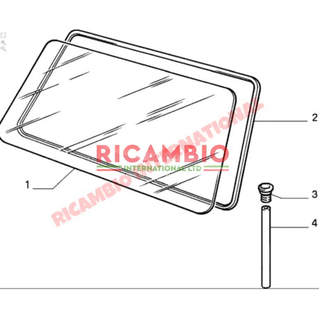Front Windscreen - Classic Fiat Panda - Windows - Seals & Associated Parts