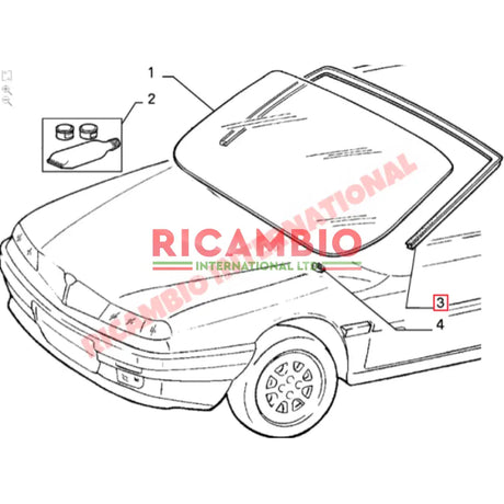 Front Windscreen Seal - Lancia Delta Dedra - Lancia Delta Integrale