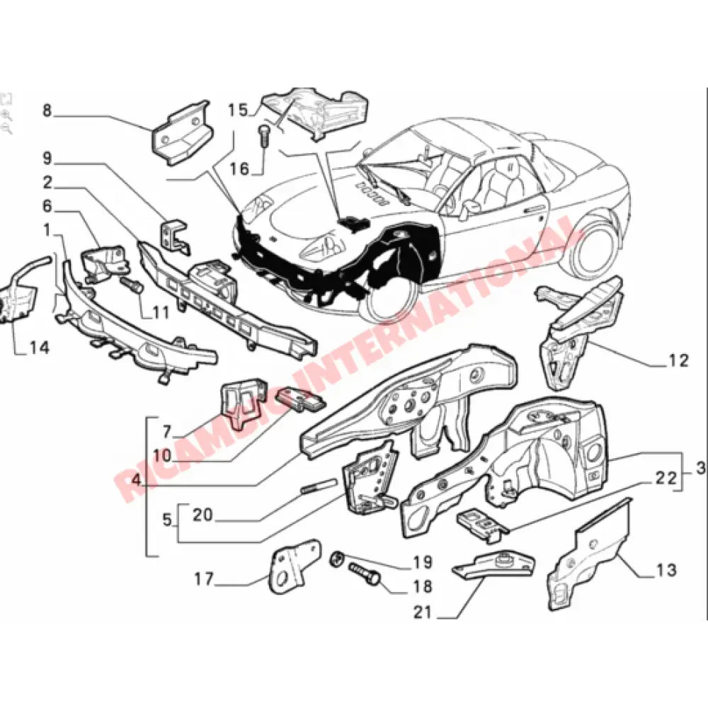 Front X-Member - Fiat Barchetta - Bodywork Panels & Bumpers