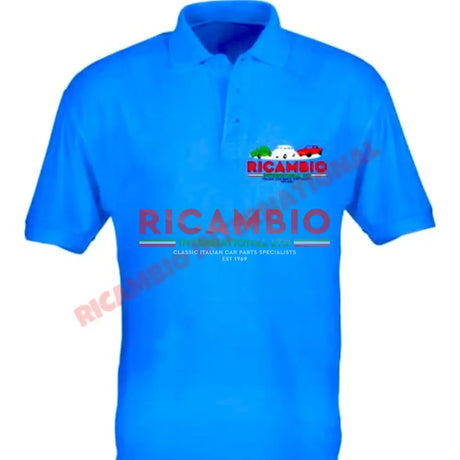 Fruit of the Loom Ricambio Branded Polo Shirt - Classic Fiat 500 Parts & Spares