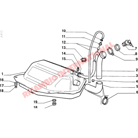 Fuel Filler Pipe Securing Clip - Fiat 126 - Fuel System