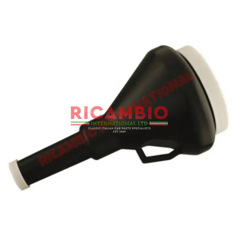 Funnel With Non Spill Rim - Black - 100mm - Heating and Cooling