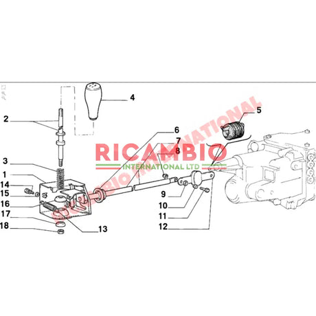 Gear Knob - Fiat 126 BIS - Gearbox & Parts