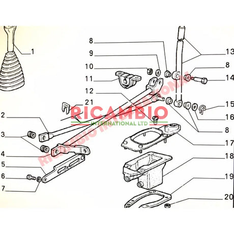 Gear Lever Rubber Boot - Classic Fiat Panda - Clutch & Transmission Parts