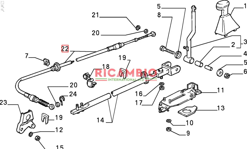 Gear Linkage Cable - Classic Fiat Panda