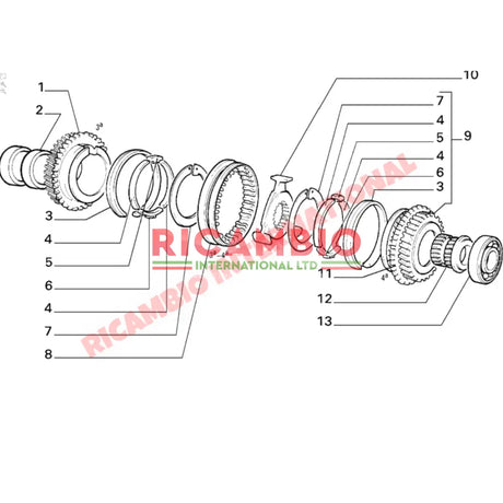 Gearbox Bearing Kit - Classic Fiat Panda Uno Lancia Y10 - Clutch & Transmission Parts