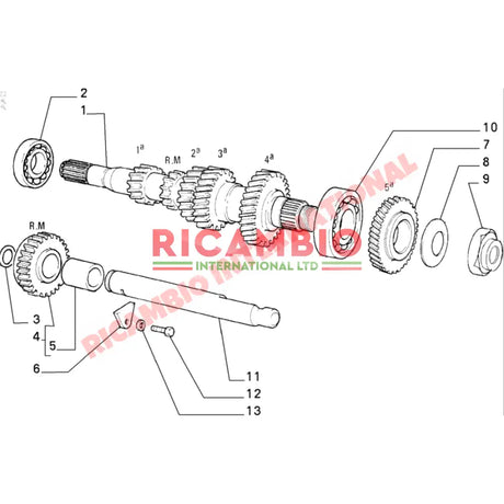 Gearbox Bearing Kit - Classic Fiat Panda Uno Lancia Y10 - Clutch & Transmission Parts
